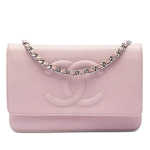 Pre-Loved Chanel CC Caviar Wallet On Chain